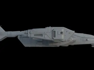 Sci Fi Dropship 3D model buy