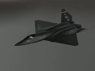 Y23 Black Widow Low-poly 3D model