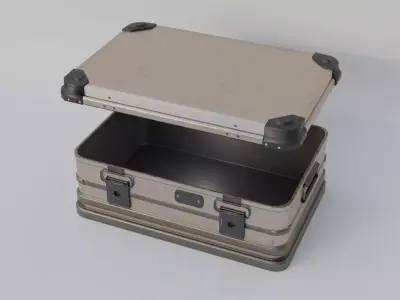 Metal Camping  Storage Case Low-poly 3D model