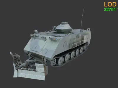 Asset - Army - Tank - M113 Low-poly 3D model