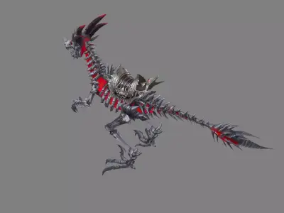 Mount - Dino Type 05 Low-poly 3D model