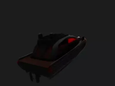 Superhero Themed Superyacht 3D Model 3D model