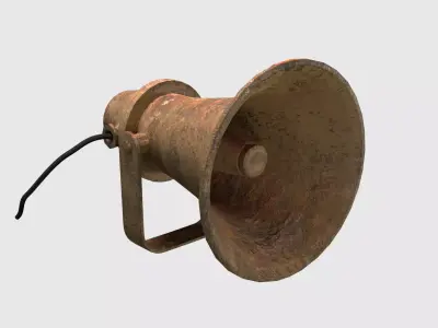 Alarm Sirene Old Low-poly 3D model
