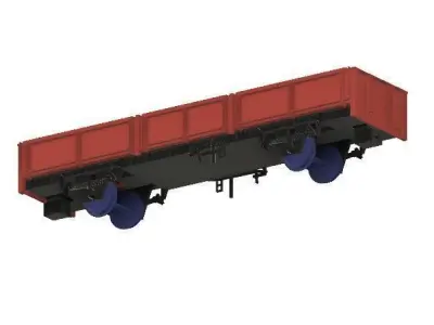 OO Model Railway BR OCA Ballast Wagon 3D print model