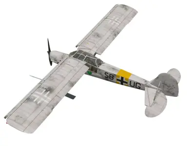 fieseler fi 156 storch C-3 3D model purchase
