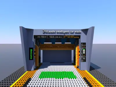 car wash 3D model 5