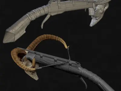 Crossbow Fantasy 3D model