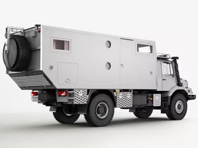 Mercedes Zetros Motorhome 3D model