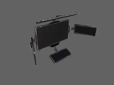 Sci-Fi Screen Low-poly 3D model