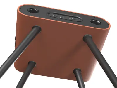 Floor Speaker Table Hybrid Brown 3D model