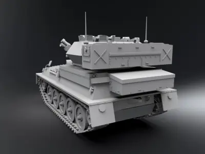 Fv101 Scorpion Scale model 3D print model