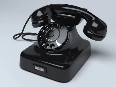 Classic Telephone W48 3D model