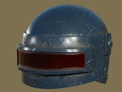 Stylized Helmet Low-poly 3D model