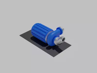 Modular Water Pump  Low-poly 3D model
