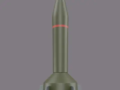 Missile Low-poly 3D model order