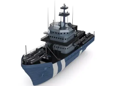 Mine Vessel 3D model from CGTrader
