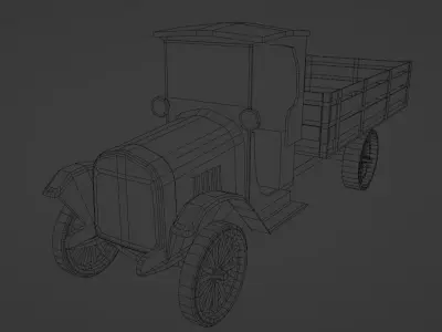 Chevrolet One Ton Pick Up Low-poly 3D model