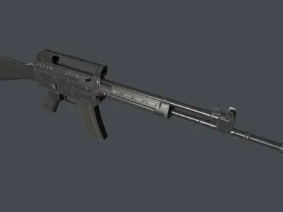 Beretta AR70 90 Low-poly 3D model