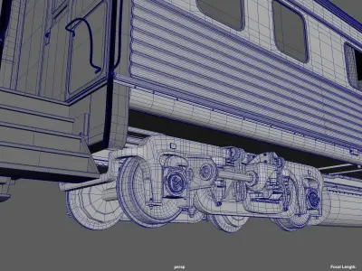 Amtrak Passenger Coach 3D model