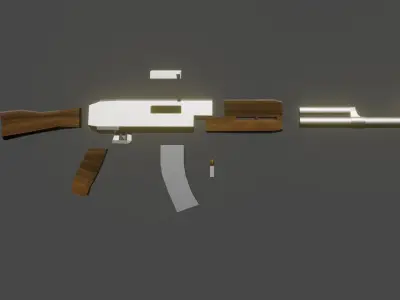 Simple AK Free 3D model