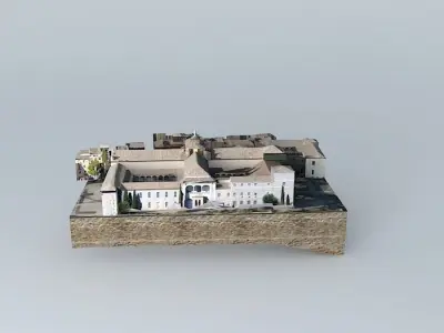 Santa Cruz Museum and Convento de Santa Fe Free 3D model