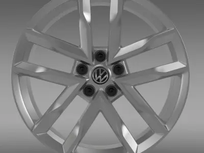 Volkswagen Polo TSI Bluemotion rim 3D model