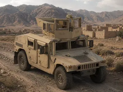 AM General M998 HMMWV 3D print model