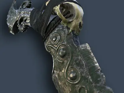 Fantasy dagger Low-poly 3D model order