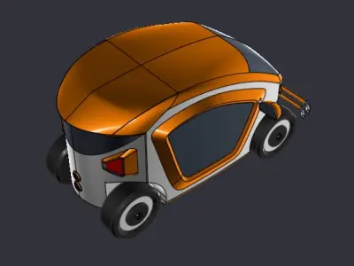 Electric toycar concept 3D print model