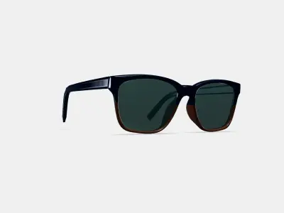 Barkley Low Bridge Fit Sunglasses in Antique Shale Fade 3D model buy