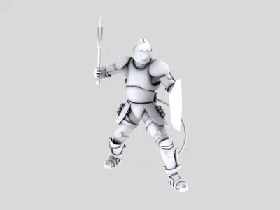 Steam-punk Knight Free low-poly 3D model