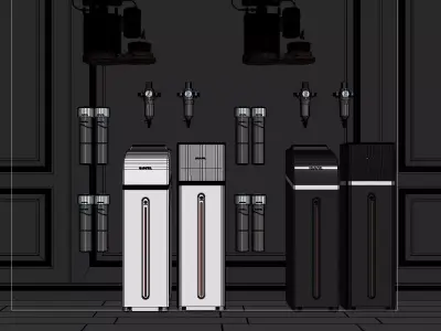 Water purifier filter purification 3D model 3D model