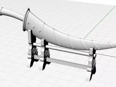 Handicraft knife 3D model