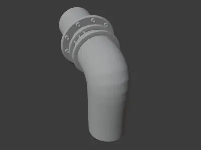 Sewage Pipe Outlet Free low-poly 3D model