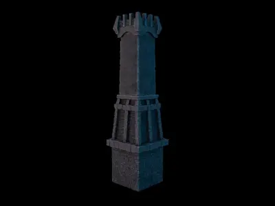 Medieval Castle Structure - Tower C 3D model