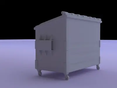 Dumpster trash can 3D model purchase