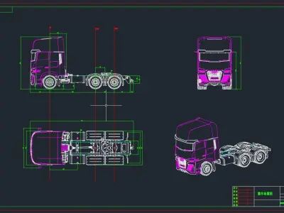 Design of Semi-Trailer Rear Suspension System 3D model