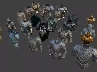 Medieval Fantasy Armor Pack 3D model