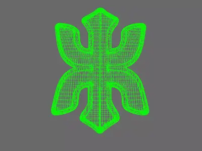 Red Ronin Chapter V10R Shoulder Symbols 3D print model
