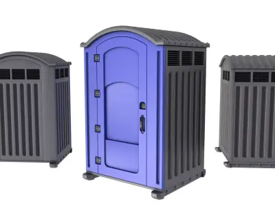 Portable Toilet 3D model buy