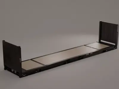 Container - 40 FlatRack  3D model