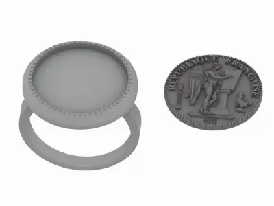 ARTIST RELIEF ANTIQUE RING DESIGN FOR WOMEN 3D print model