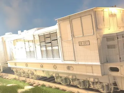 UG Train Low-poly 3D model