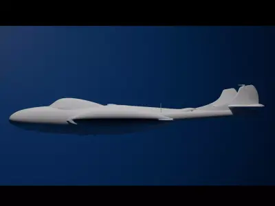 De Havilland Sea Venom FAW 20  3D print model