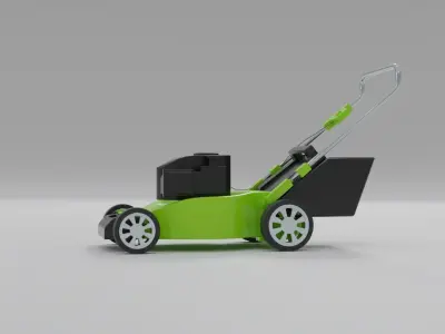 Lawn Mower Low-poly 3D model purchase