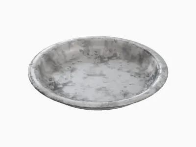 Metal Plate Set Low-poly 3D model