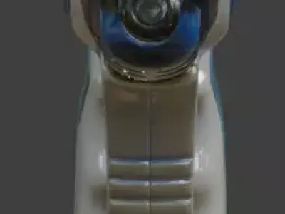 Futuristic Sci-Fi Pulse Pistol 3D  Low-poly 3D model