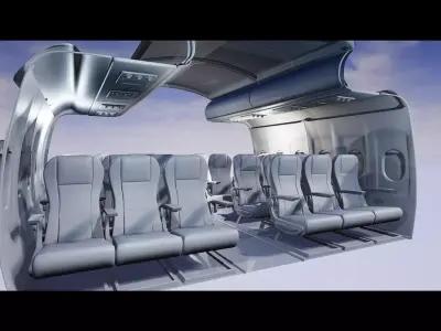 Aircraft cabin 3D model purchase