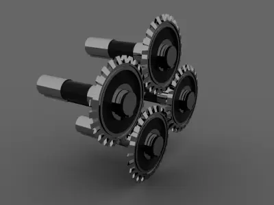 The Gears three 3D model