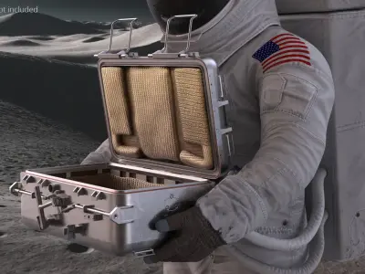  Empty Space Transport Box with Raised Lid 
